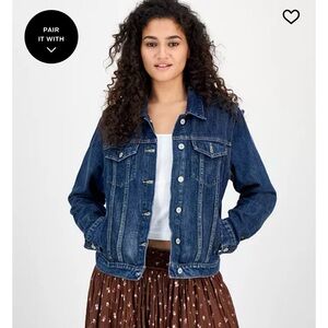 Lucky Brand Presidio Tomboy Trucker Denim Jacket XS